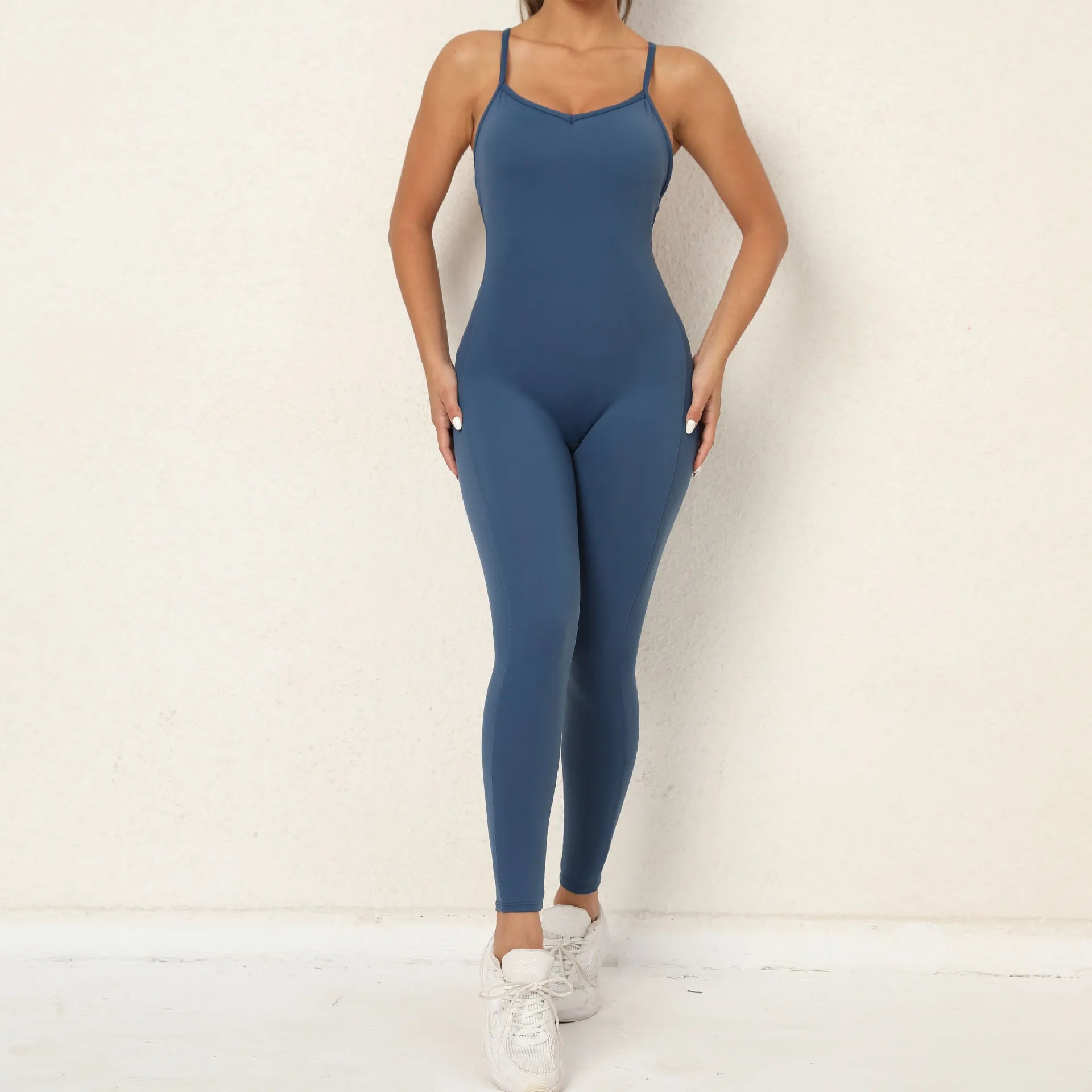 Macacão Esportivo Feminino Ajustado - Body de Alças para Academia e Treino