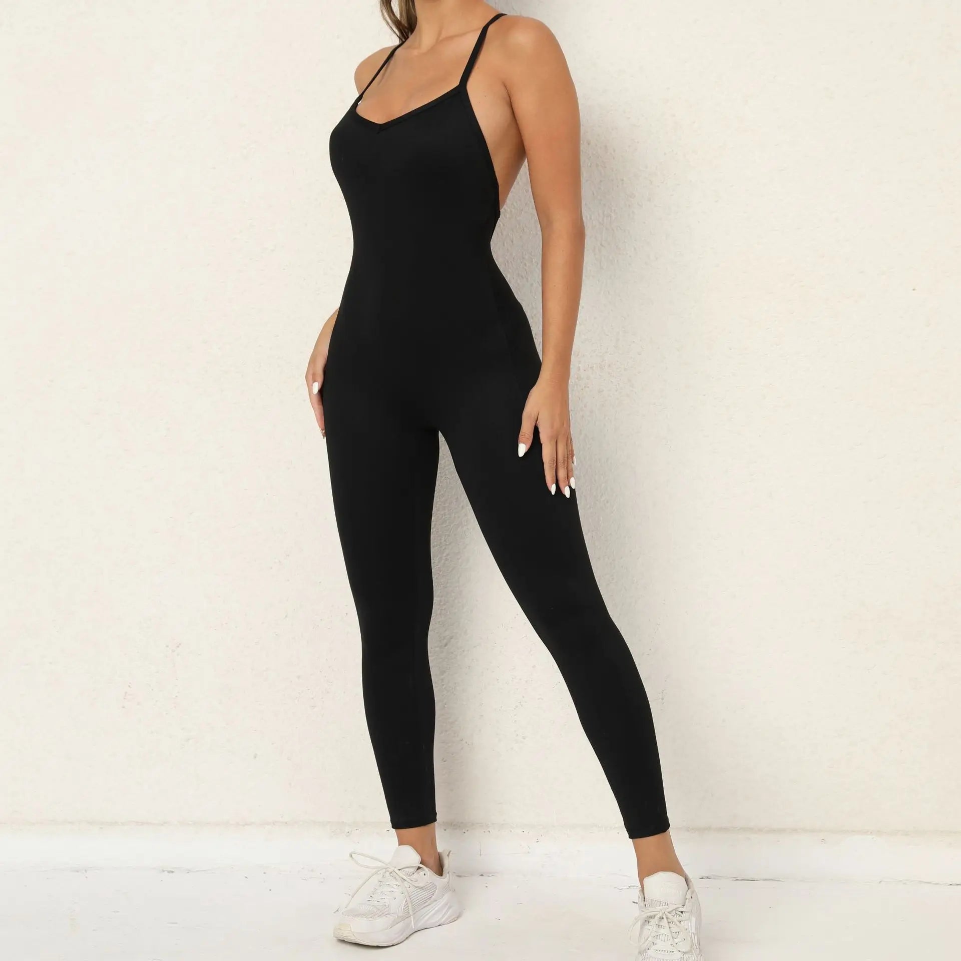Macacão Esportivo Feminino Ajustado - Body de Alças para Academia e Treino