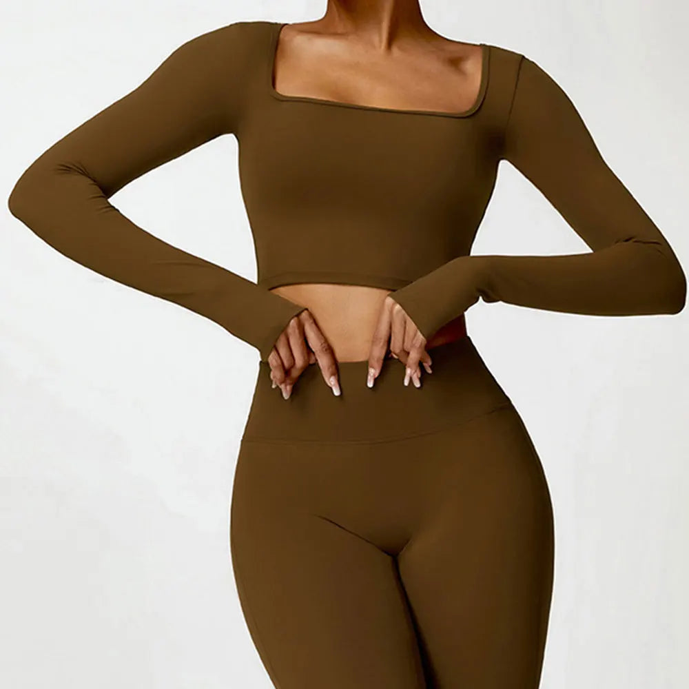 Blusa Cropped Decote Quadrado