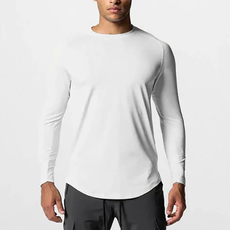 Camiseta Masculina Fitness Manga Longa