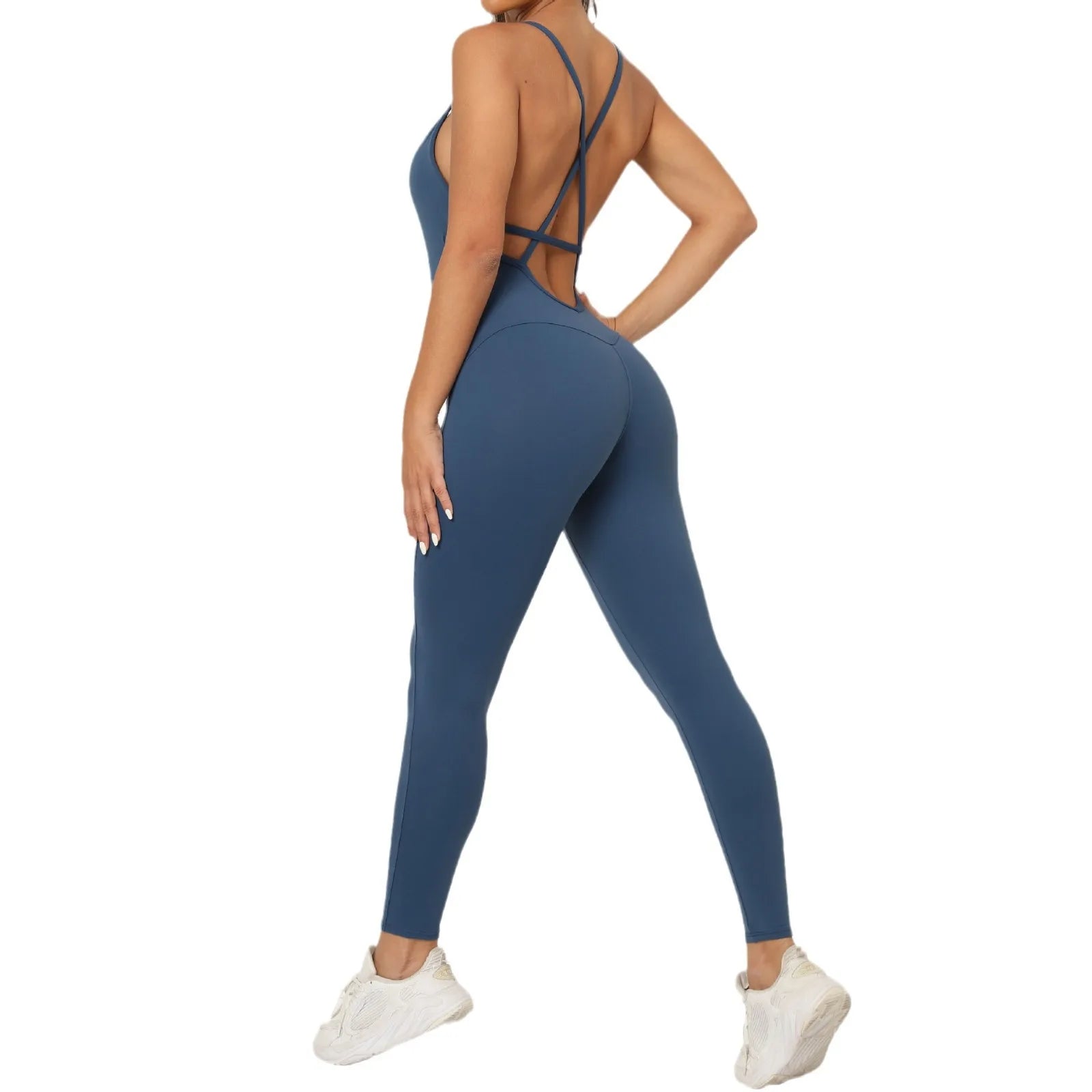 Macacão Esportivo Feminino Ajustado - Body de Alças para Academia e Treino