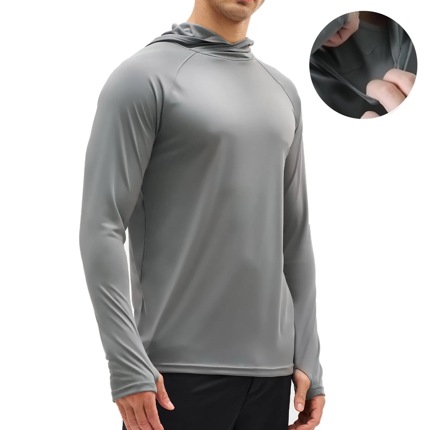 Desfrute de sua próxima corrida ou treino ao ar livre com a Camisa com Capuz e Proteção Solar! Feita com tecido de secagem rápida, ela mantém seu corpo seco e confortável enquanto protege sua pele dos raios nocivos do sol. O capuz adiciona um toque de estilo e a camisa é perfeita para qualquer atividade esportiva ao ar livre.